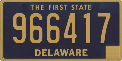 DE license plate 966417