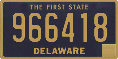 DE license plate 966418