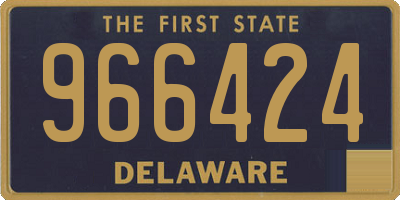 DE license plate 966424