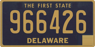 DE license plate 966426