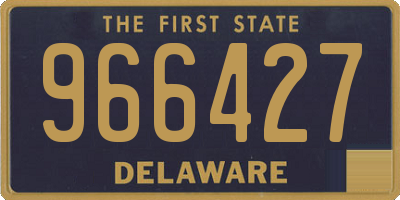 DE license plate 966427