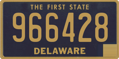 DE license plate 966428