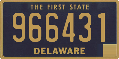 DE license plate 966431