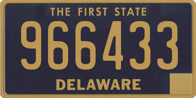 DE license plate 966433