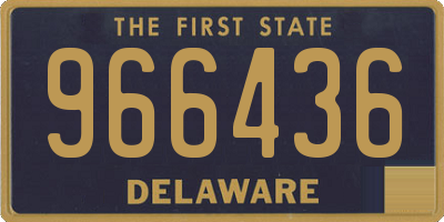 DE license plate 966436