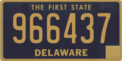 DE license plate 966437