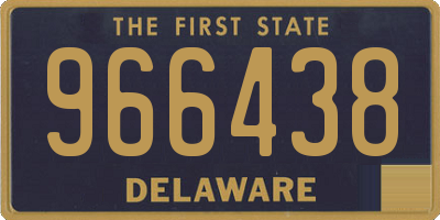 DE license plate 966438