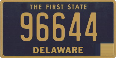 DE license plate 96644