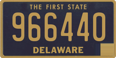 DE license plate 966440