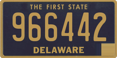 DE license plate 966442