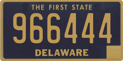 DE license plate 966444