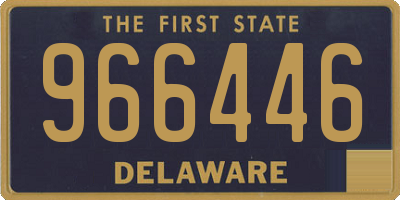 DE license plate 966446