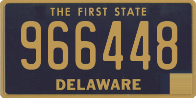 DE license plate 966448