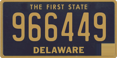 DE license plate 966449