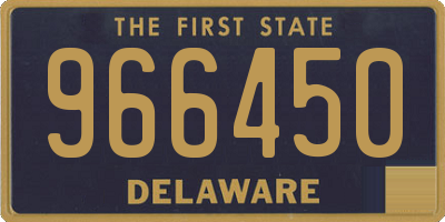 DE license plate 966450