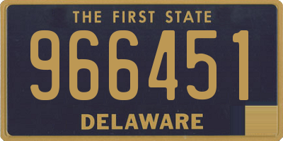 DE license plate 966451