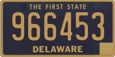 DE license plate 966453