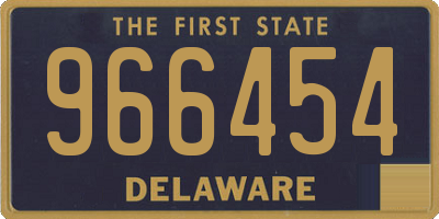 DE license plate 966454