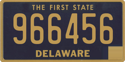 DE license plate 966456