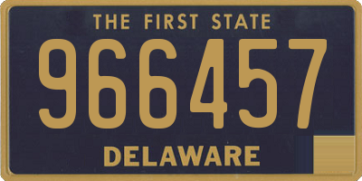 DE license plate 966457