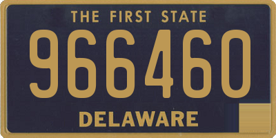 DE license plate 966460