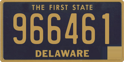 DE license plate 966461