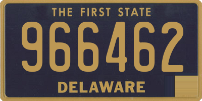 DE license plate 966462