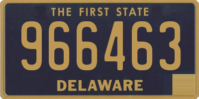 DE license plate 966463