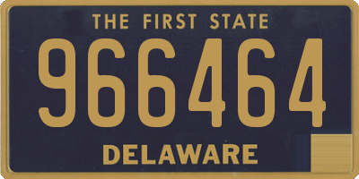 DE license plate 966464