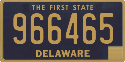 DE license plate 966465