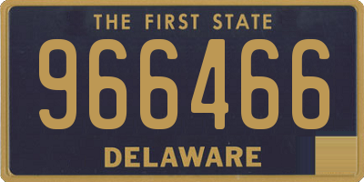 DE license plate 966466