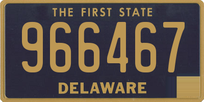 DE license plate 966467