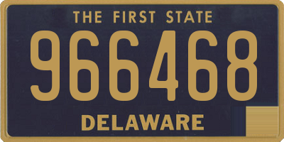 DE license plate 966468