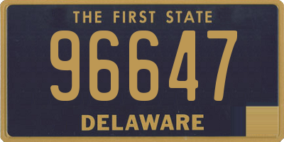 DE license plate 96647