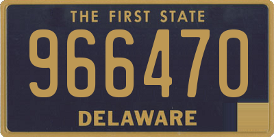 DE license plate 966470