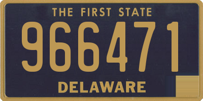 DE license plate 966471