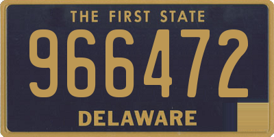 DE license plate 966472