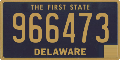 DE license plate 966473