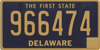 DE license plate 966474