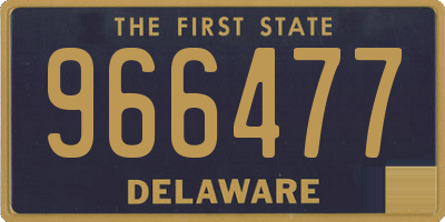 DE license plate 966477