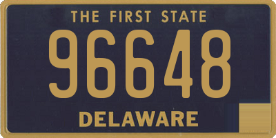 DE license plate 96648