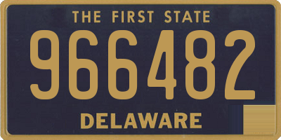 DE license plate 966482