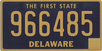 DE license plate 966485