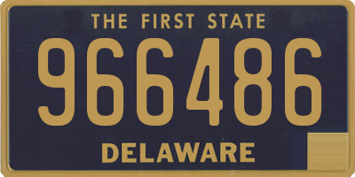 DE license plate 966486