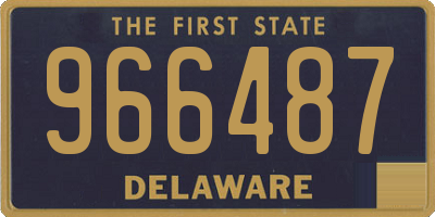 DE license plate 966487