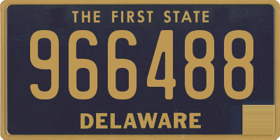 DE license plate 966488