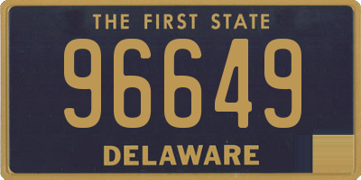 DE license plate 96649