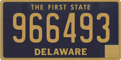 DE license plate 966493