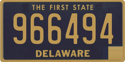 DE license plate 966494