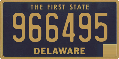 DE license plate 966495